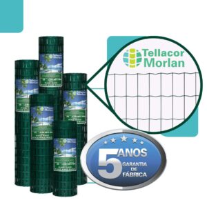 Tela Soldada Revestida com PVC Verde